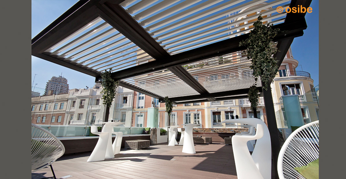 Terraza RoofTop en Hotel de la Granvia de Madrid